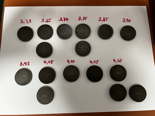 16x neu ventileinstellscheiben - 16x,